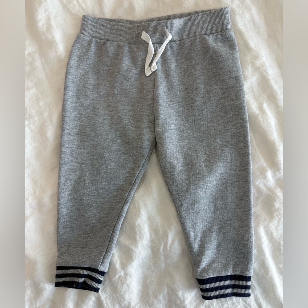 Janie and Jack Gray Button-Up Kids Set